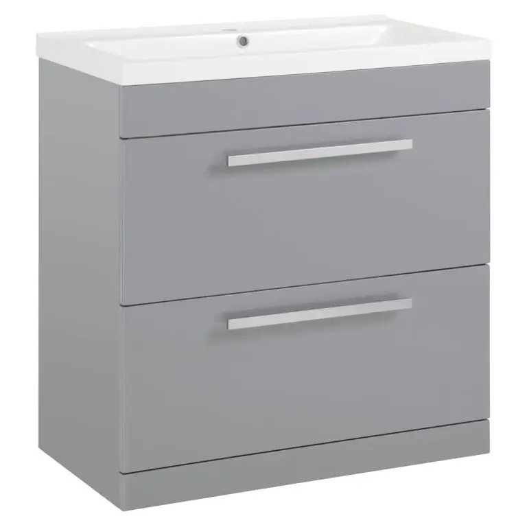 SP Avalon Grey 2 Drawer Basin Unit 800mm Di Marca