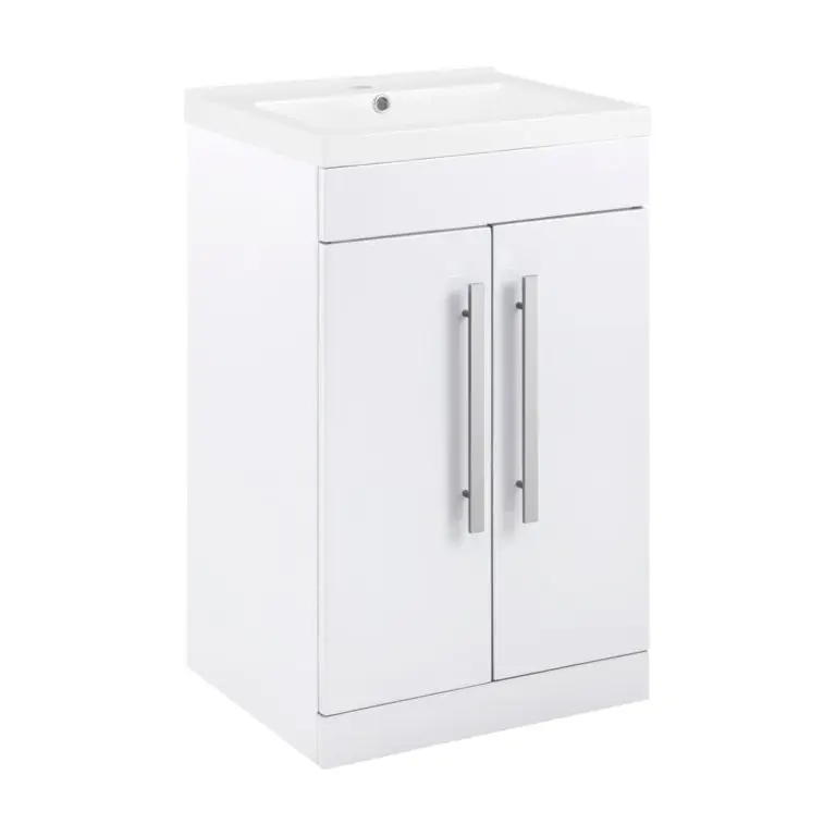 SP Avalon 2 Door Gloss White Basin Unit Alta Qualità