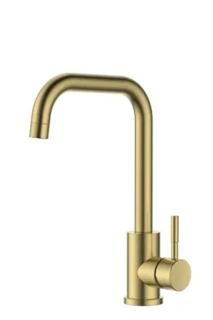 Reginox Selina Gold Swan Neck Single Lever Tap Lusso