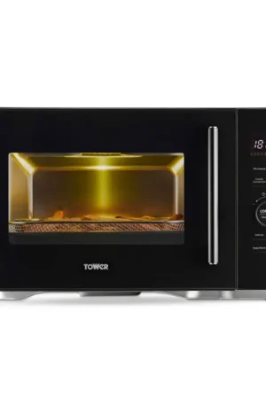Tower Black Vortx Microwave Air Fryer – 26L Professionale