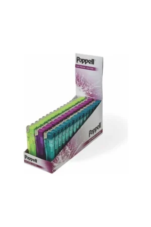 Poppell Electronic Refillable Lighter – Pack of 25 Certificato