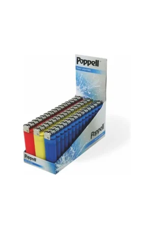 Poppell Flint Disposable Lighter - 25 Pack Ordine In Blocco