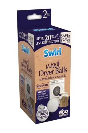 Offerta Speciale Swirl Wool Laundry Balls – 2 Pack