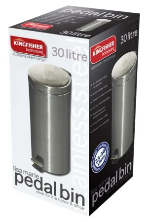 Esclusivo Kingfisher Pedal Bin Stainless Steel