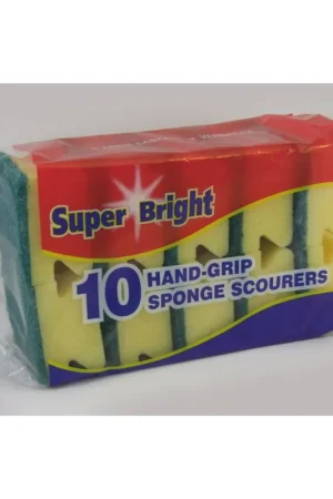 Superbright Hand Grip Sponge Scourers – Pack of 10 Prezzo Scontato