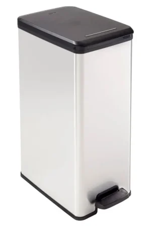 Subito Disponibile Curver Slim Line Stainless Steel Effect Deco Pedal Bin