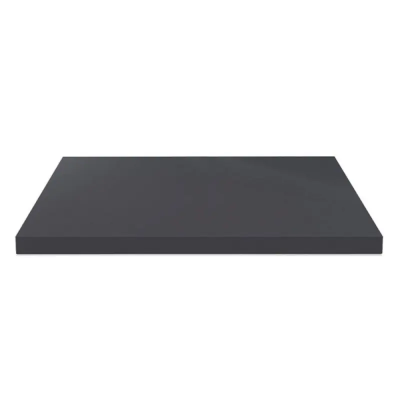 Top bagno 120x47x3,8 cm bordo poliuretano antracite satinato Reso Gratuito