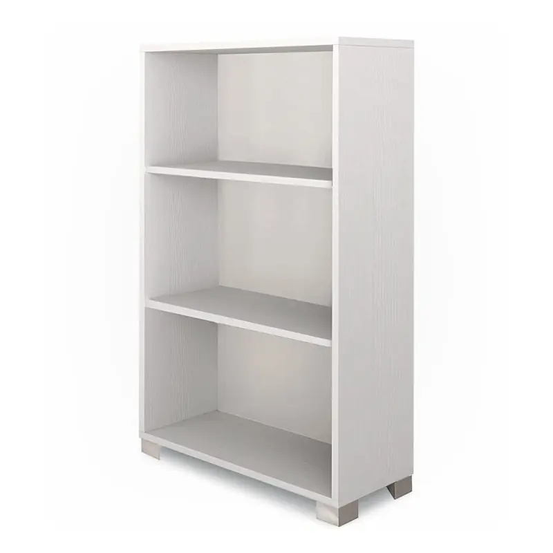 Libreria a giorno H118 bianco fiammato Sarmog 70x29x118 moderna Spedizione Mondiale
