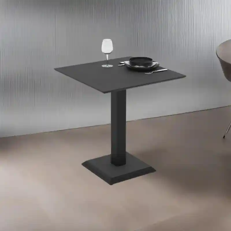 Tavolo quadrato Carvel ossido 68x68x75 cm fisso moderno Super Prezzo