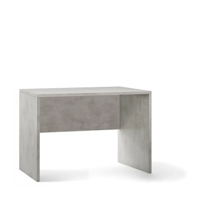 Artigianale Scrivania L120 cemento Sarmog moderna e compatta 120x60x76 cm
