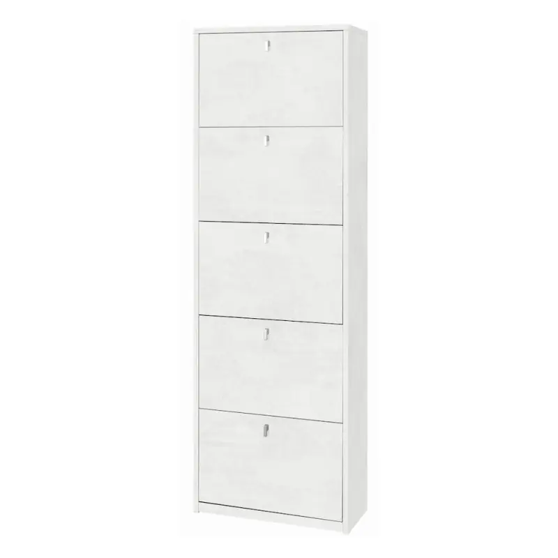 Scarpiera 5 Ante P29 Ossido Bianco Sarmog – Grande Capienza Moderna Nuova Collezione