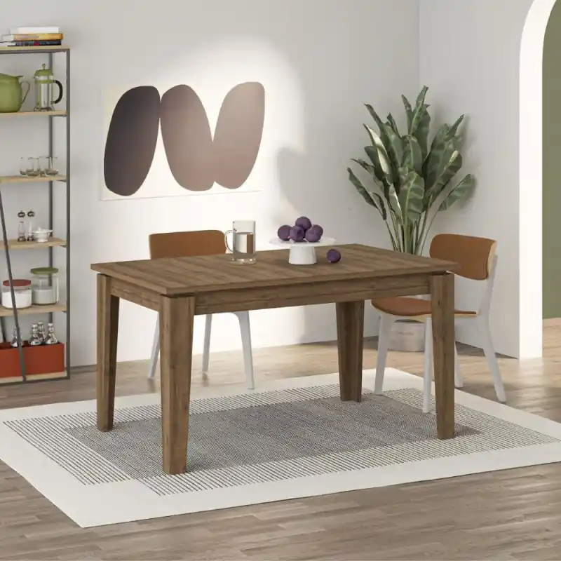 Ultimissimo Modello Tavolo allungabile Megaron hitit noce 120x80 cm moderno