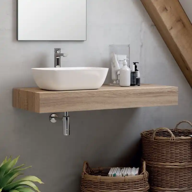 Mensola d’appoggio Ely rovere Cambrian 120x45x12 cm bagno Prezzo Basso