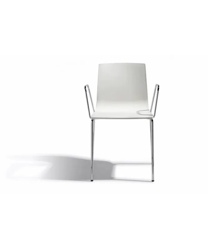 Sedia Alice set 2 con braccioli tecnopolimero acciaio Scab Design Colori Scab Tecnopolimero Lino 11 Professionale