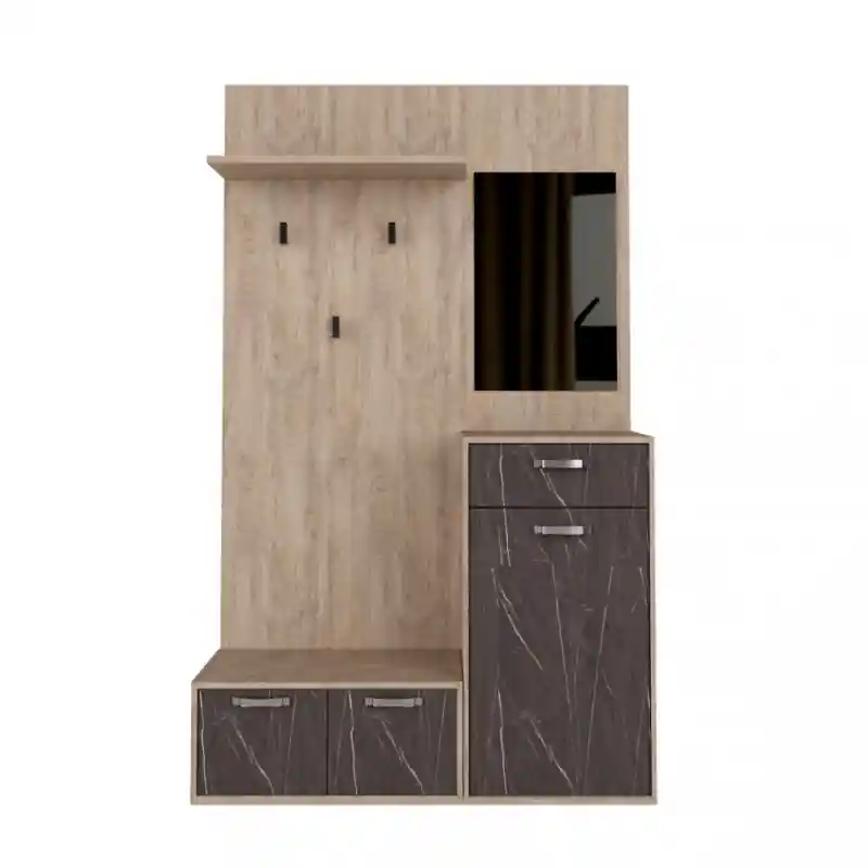 Ultimissimo Modello Mobile ingresso Smeraldo rovere chiaro e antracite moderno casa