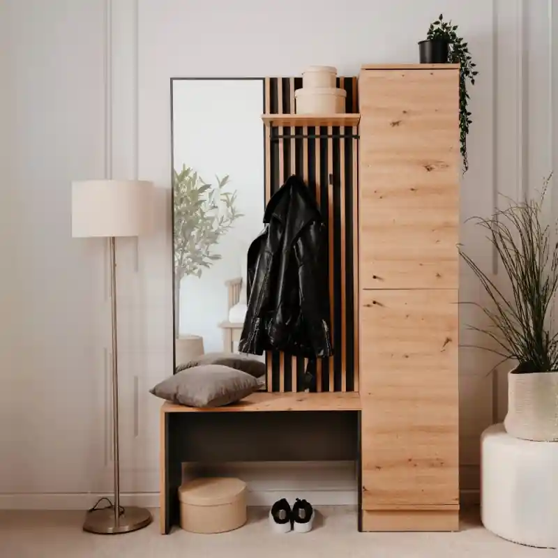 Mobile ingresso Medan 42B cannettato quercia e antracite Occasione