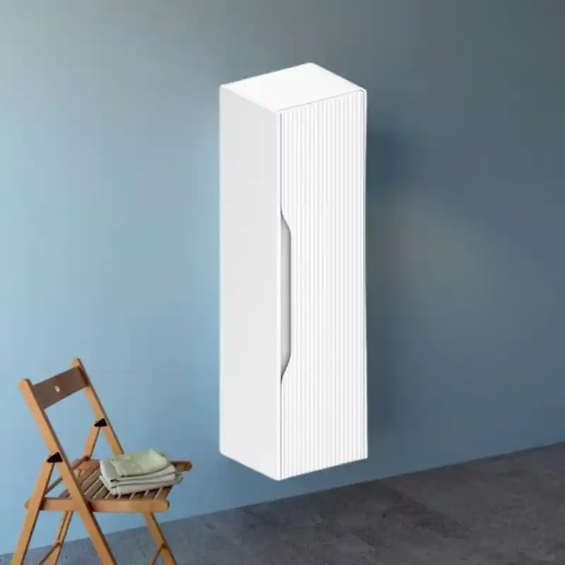 Colonna bagno sospesa Soho bianco opaco 120x30x35 cm moderna Premium