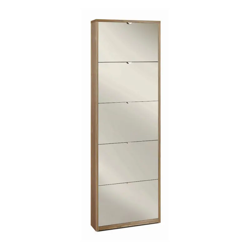 Premium Scarpiera 5 ante specchio noce Stelvio Sarmog 63x18x190