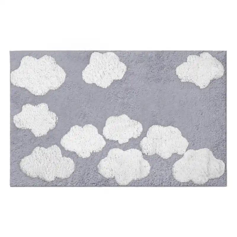 Tappetino bagno 100% cotone Nuvole perla antiscivolo 50x80 Promozione