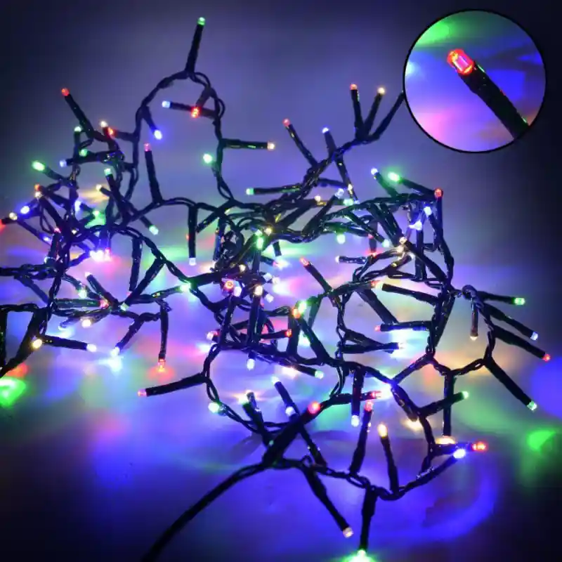 Luce filo 300 LED multicolore 6m con controller uso esterno Nuovo Arrivo