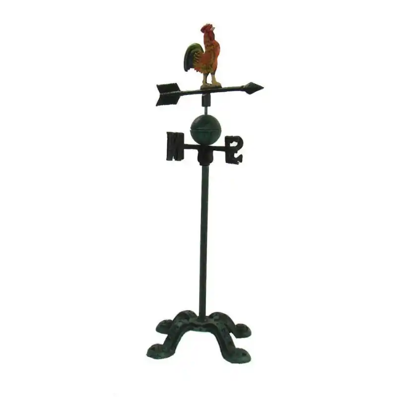 Segnavento gallo piccolo 26.5x18xH56.5 cm decorativo All’Ingrosso