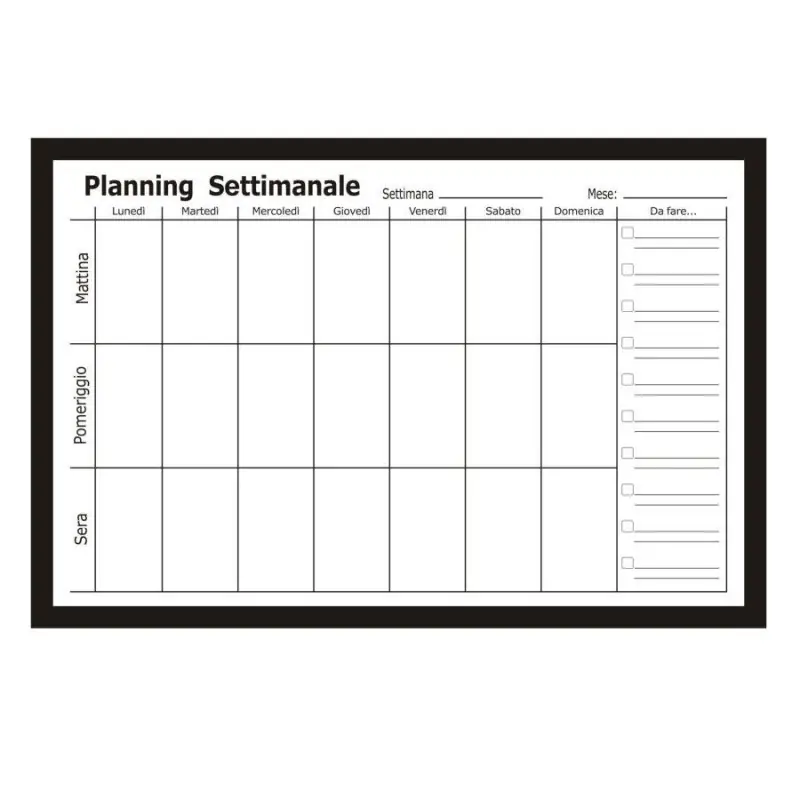 Lavagna magnetica agenda 60x40 cm con pennarello moderna Bestseller