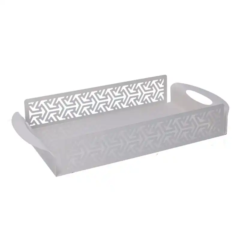 Soddisfatti O Rimborsati Vassoio Metallo Frecce Bianco 41x20 cm – Design moderno e praticità