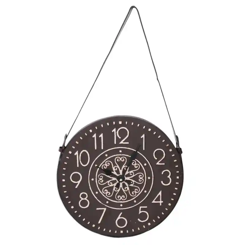 Ultima Occasione Orologio legno nero/bianco 66x3 cm da parete moderno design