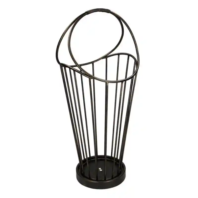 Portaombrelli metallo bronzo scuro tondo 32x30xH52,7 elegante Scelto Dai Clienti