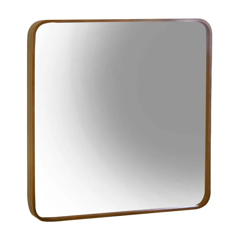 Specchio legno oro quadro 60x60x5 cm decorativo moderno Offerta