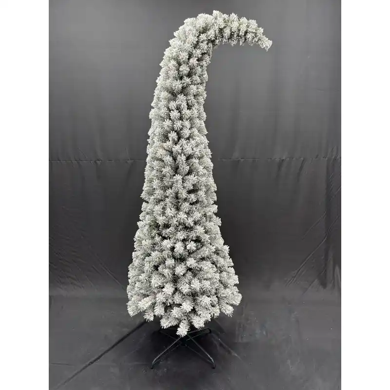Autentico Albero ModGrinch innevato 180cm in PVC, design originale Natale