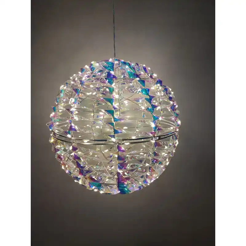 Ordine In Blocco Sfera Ball Small LED Irridescente 30cm - Decorazione Luminosa