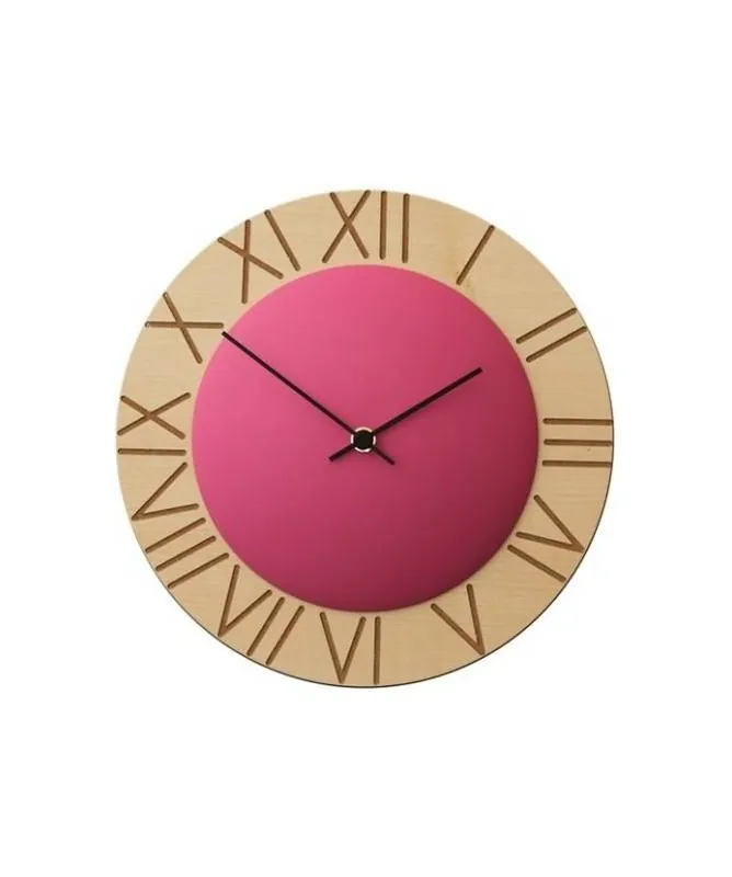 Non Perdere Orologio da parete Ettore MDF varie finiture design Made in Italy