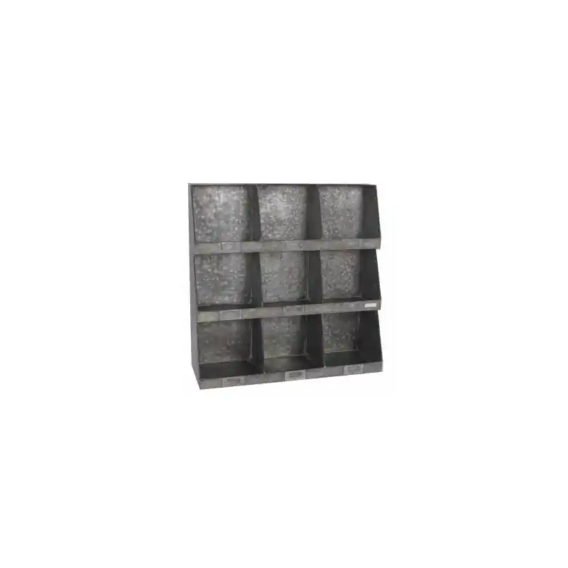 Portatutto metallo 9 posti 61x21xH61.5 cm pratico e capiente Super Prezzo