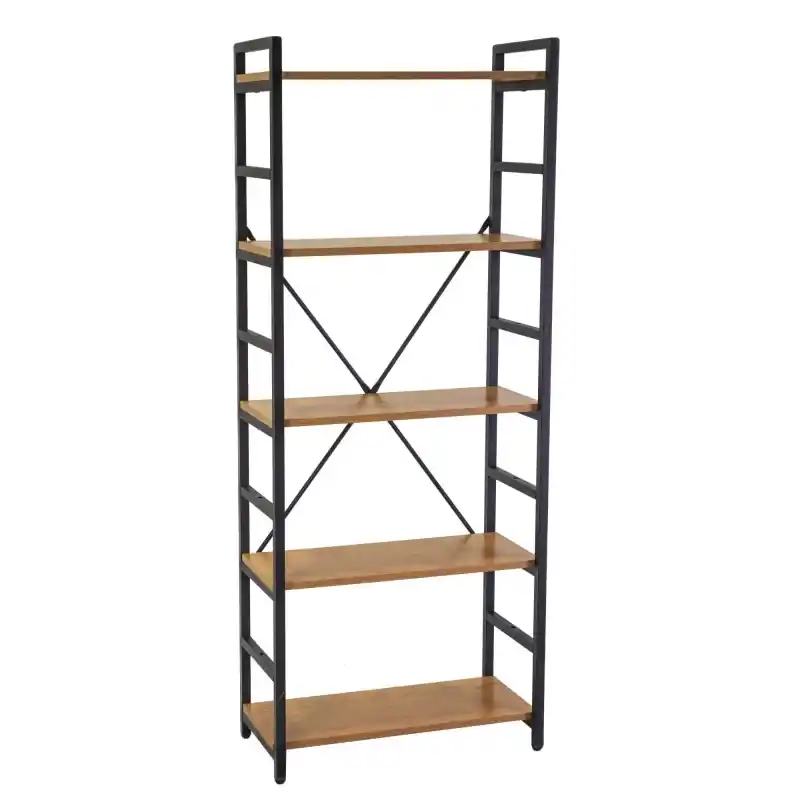 Offerta Scaffale metallo legno Achille 5 piani 60x28x151 cm robusto