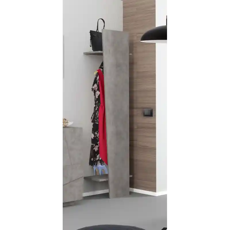 Appendiabito Ping 50x200x30 cemento Bronx moderno per ingresso Occasione Imperdibile
