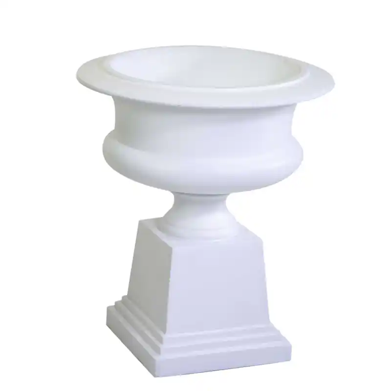 Offerta Del Giorno Portavaso resina bianco opaco 58x58x67 cm decorazione casa