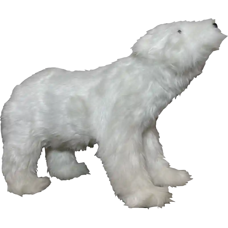 Orso Polare Bianco Decorativo 70x24x48 cm - Arredo Casa Offerta Del Giorno