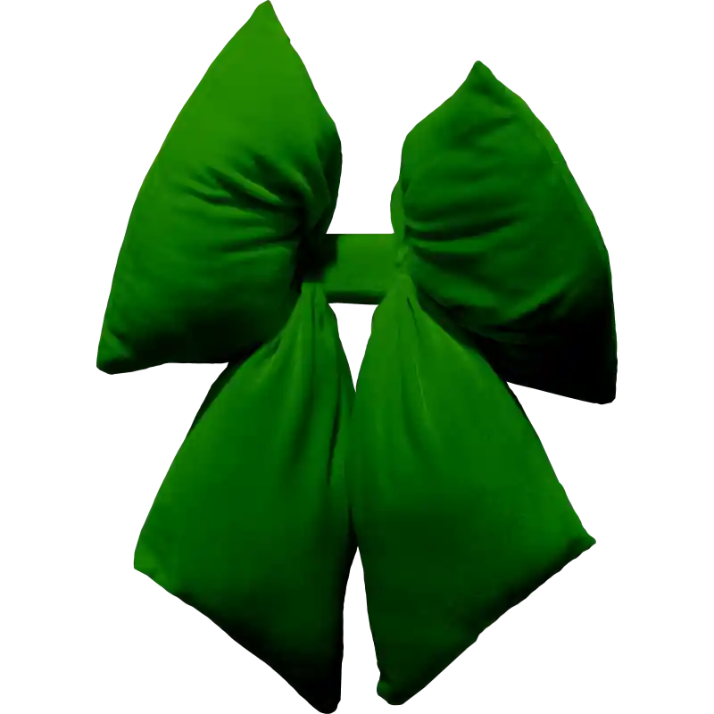 Fiocco Maxi Verde Muschio 35x45 cm - Decorazione Natalizia Spedizione Espresso