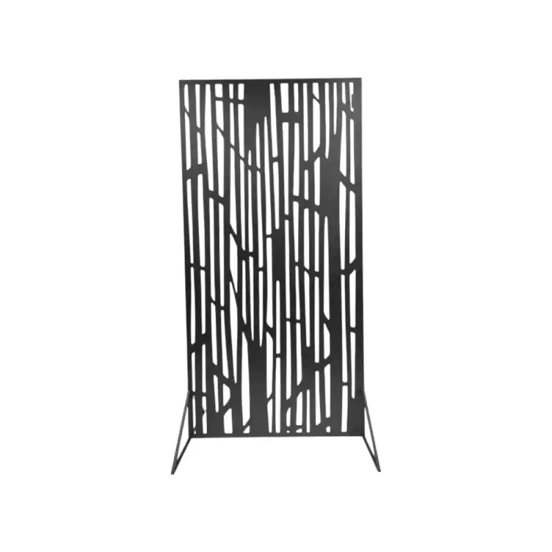 Compra Online Pannello Bamboo in Ferro 90x180 cm Nero - Decorazione Parete