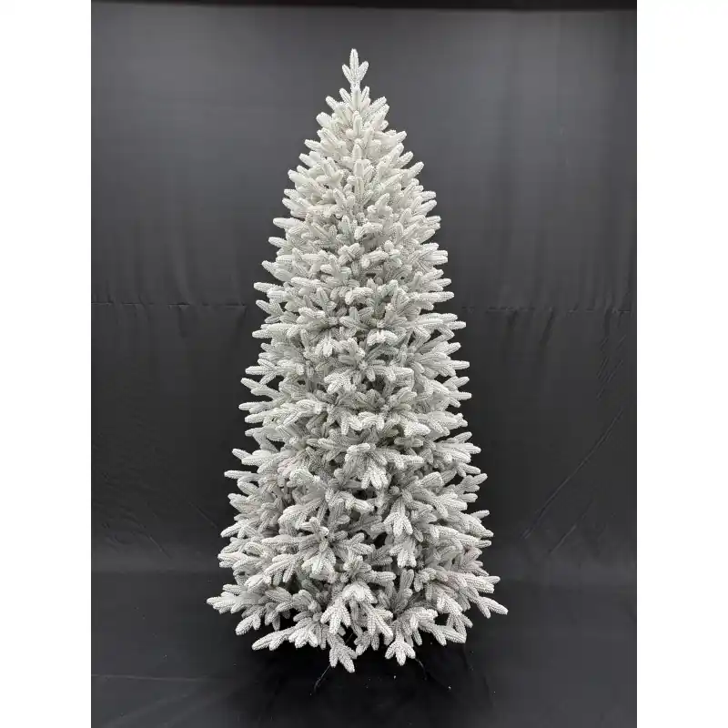 Autentico Albero Helsinki Slim innevato Full PE 240 cm - Decorazione Natalizia