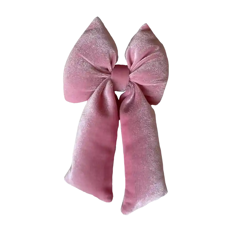 Fiocco Angle Medio 15x28cm Rosa Decorazione Natalizia Ultima Occasione