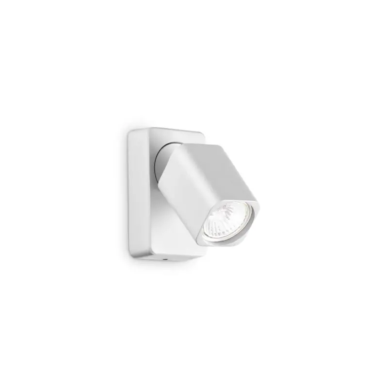 Lampada da parete Rudy AP1 Square bianco Ideal Lux moderna Offerta Limitata